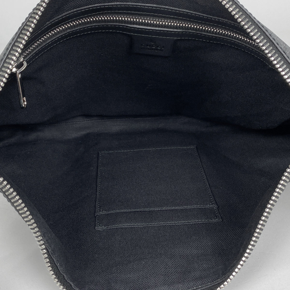 グッチ GGスプリーム/474139 ブラック×グレー GUCCI 新品同様 グッチ GGスプリーム 2way メッセンジャー