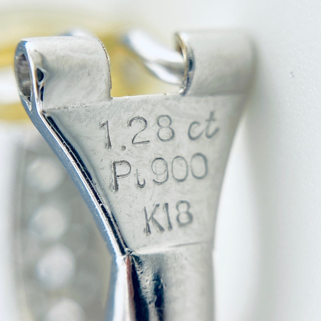 メレダイヤ デザインイヤリング プラチナ イヤリング Pt900 K18 ダイヤモンド レディース 【中古】 
 ラッピング可