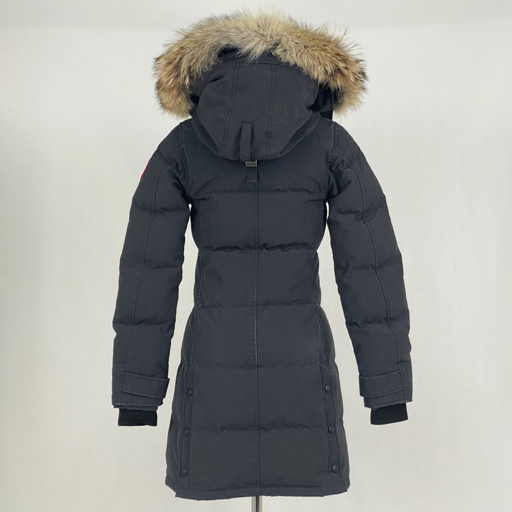 カナダグース マッケンジー パーカ ダウンコート 防寒 2302JL Black Mackenzie Parka アウター ダウンコート ネイビー レディース 【中古】