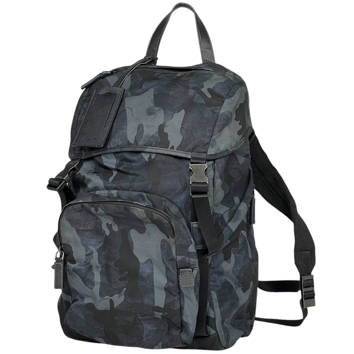 プラダ　ポコノ　リュックサック　バッグパック　ナイロン　迷彩　カモフラ　オレンジ プラダ ポコノ リュックサック バッグパック ナイロン 迷彩