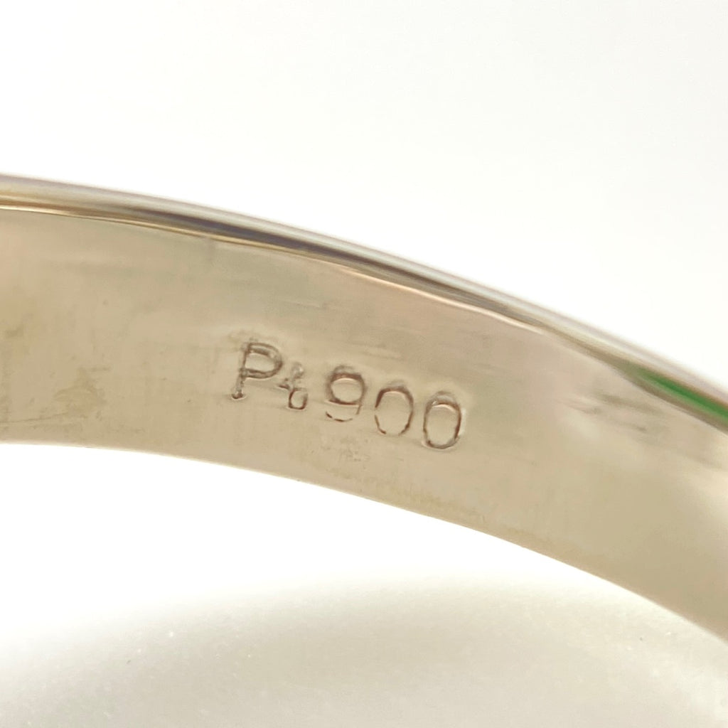 PT900 ヒスイ リング プラチナ 11.5号 ダイヤモンド 0.51CT レディース 中古 nbjwl