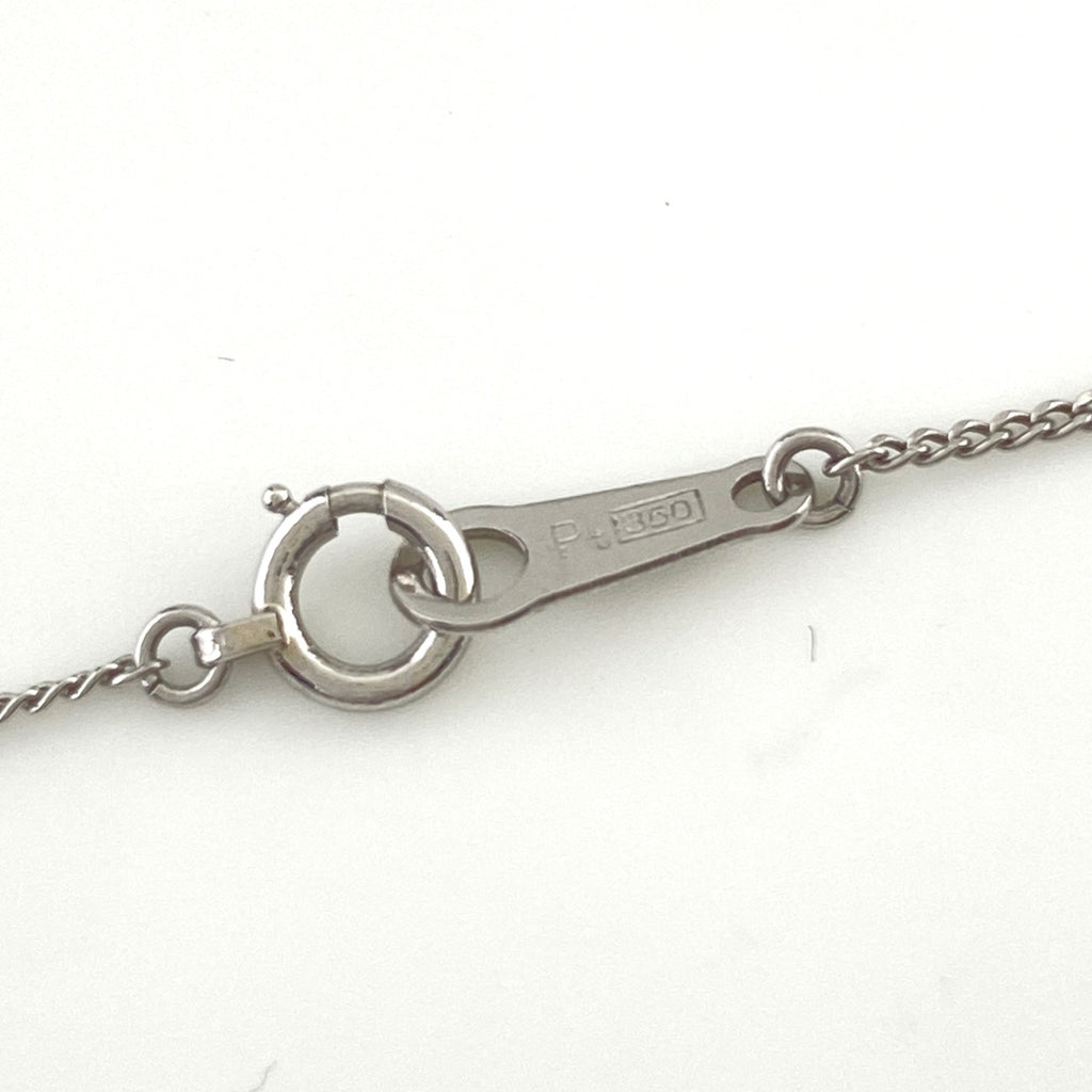 メレダイヤ デザインネックレス プラチナ ペンダント ネックレス Pt900 Pt850 ダイヤモンド レディース 【中古】nbjwl