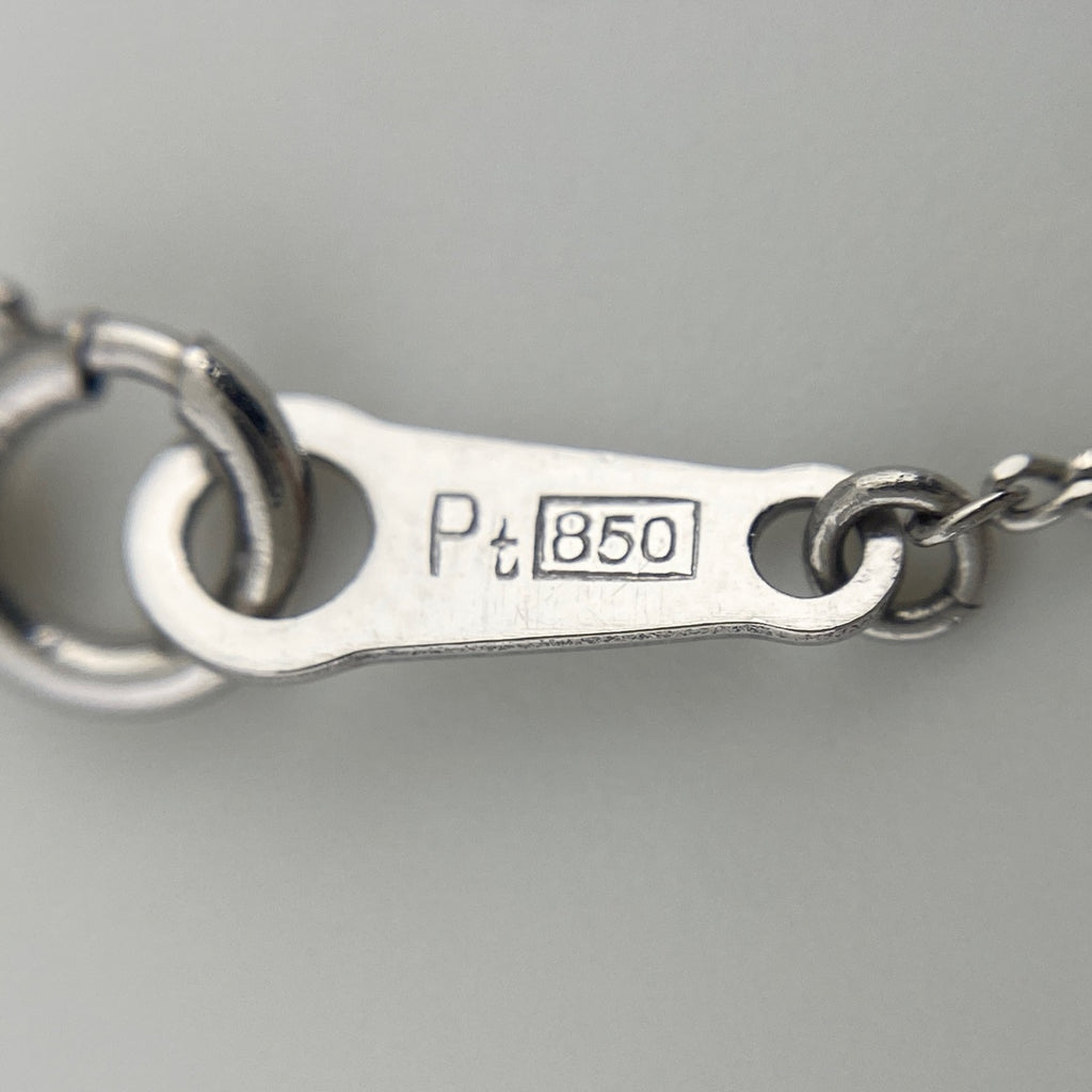 メレダイヤ デザインネックレス プラチナ ペンダント ネックレス Pt900 Pt850 ダイヤモンド レディース 【中古】nbjwl