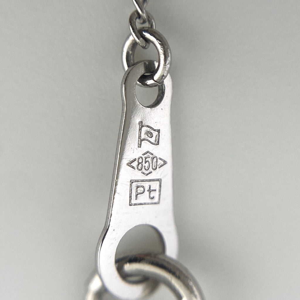 メレダイヤ デザインネックレス プラチナ ペンダント ネックレス Pt900 Pt850 ダイヤモンド レディース 【中古】nbjwl