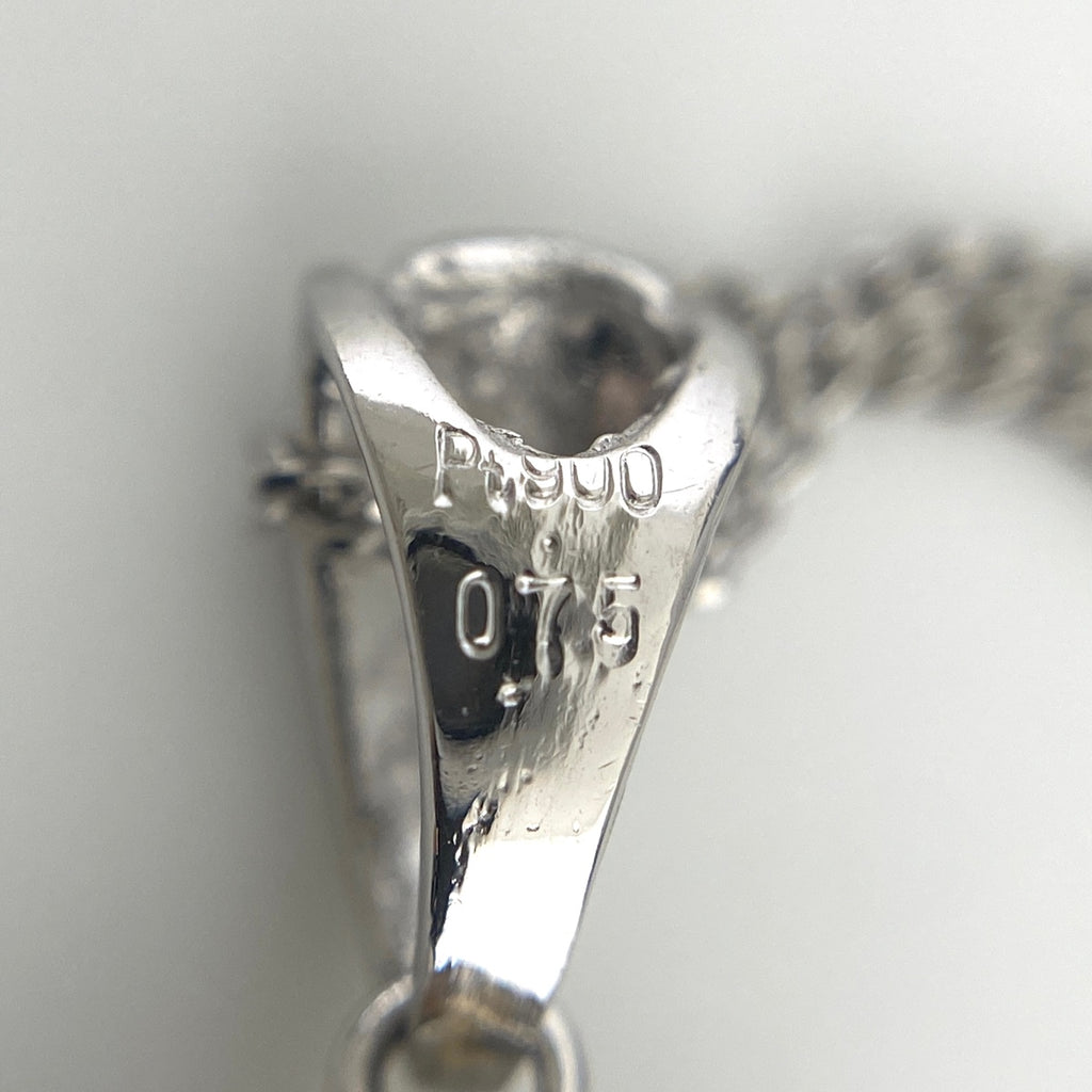 メレダイヤ デザインネックレス プラチナ ペンダント ネックレス Pt900 Pt850 ダイヤモンド レディース 【中古】nbjwl
