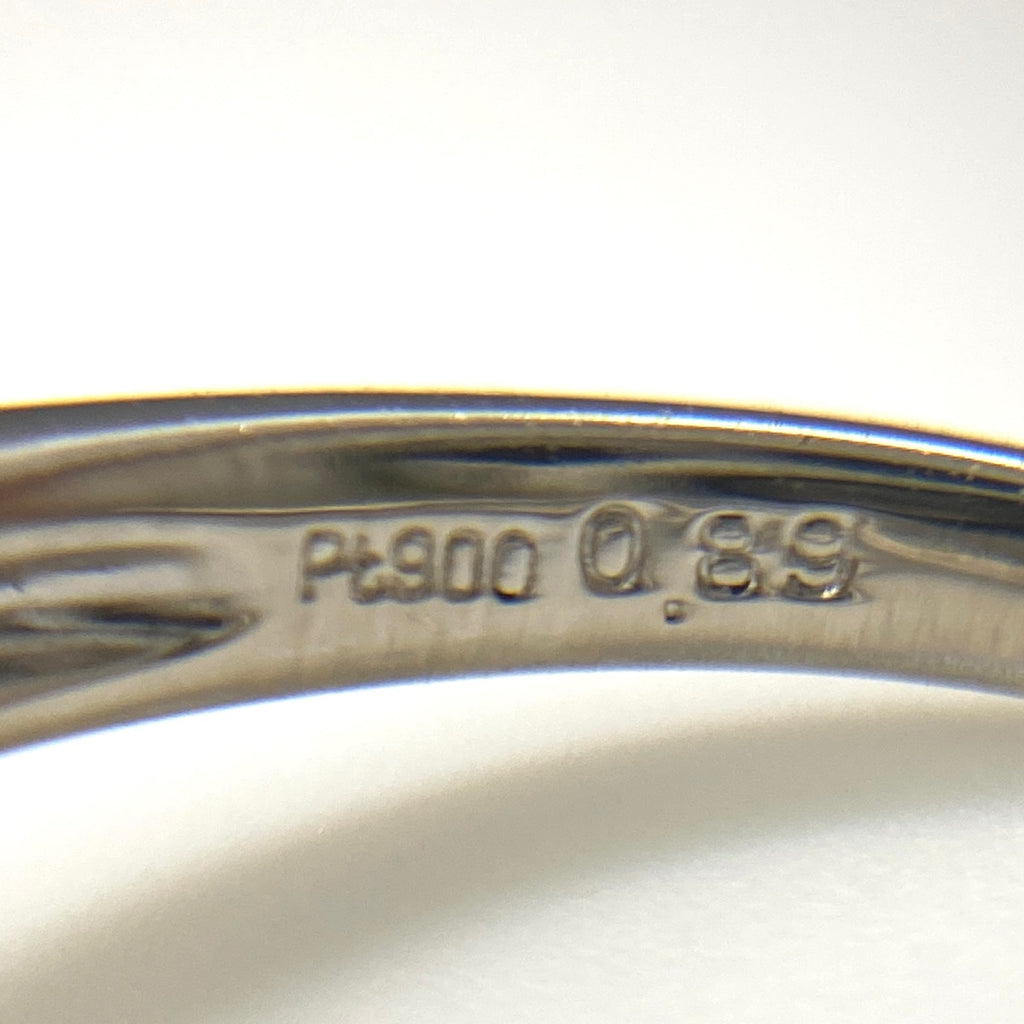 ルビー デザインリング プラチナ メレダイヤ 指輪 リング 14号 Pt900 ルビー ダイヤモンド レディース 【中古】nbjwl