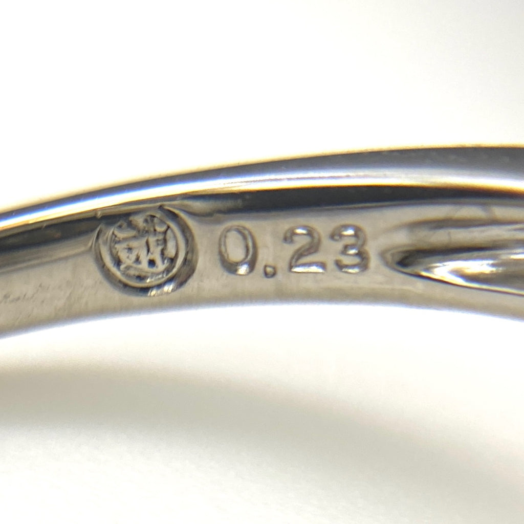 ルビー デザインリング プラチナ メレダイヤ 指輪 リング 14号 Pt900 ルビー ダイヤモンド レディース 【中古】nbjwl