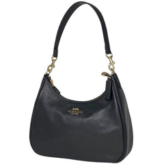 コーチ ロゴ ハンドバッグ 2WAY ショルダーバッグ ハンドバッグ レザー ブラック CJ517 レディース 【中古】 brbag
