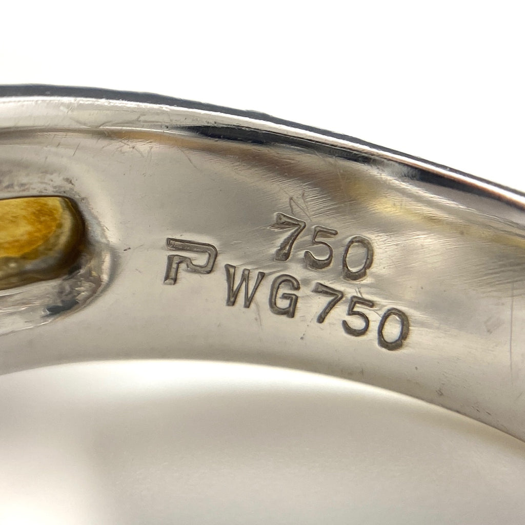 【最終値引き】 ポーラ スリーカラー デザインリング WG ホワイトゴールド YG イエローゴールド 指輪 リング 12.5号 750 WG ダイヤモンド レディース 【中古】 brjwl