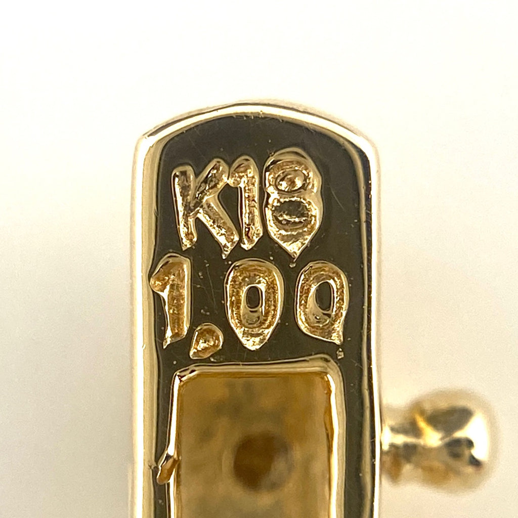 テニスブレスレット YG イエローゴールド 腕輪 メレダイヤ ブレスレット K18 ダイヤモンド レディース 【中古】nbjwl