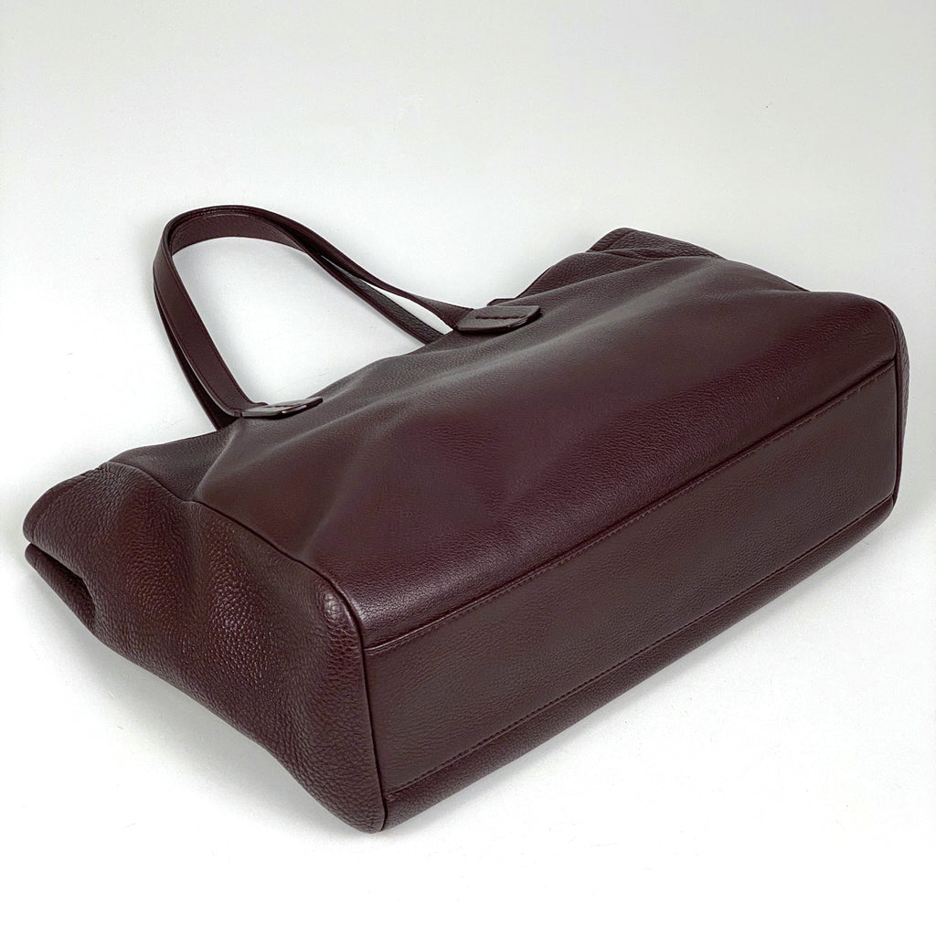 ブルガリ ロゴ トートバッグ ハンドバッグ トートバッグ レザー ブラウン レディース 【中古】brbag