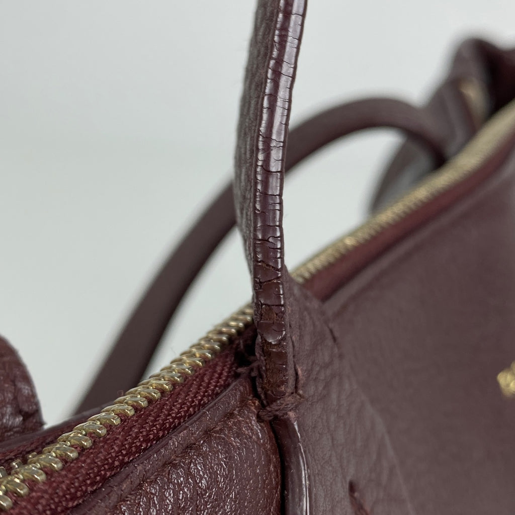ブルガリ ロゴ トートバッグ ハンドバッグ トートバッグ レザー ブラウン レディース 【中古】brbag