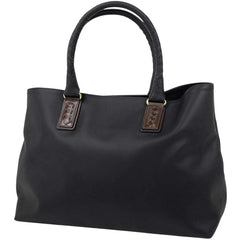 ボッテガヴェネタ マルコポーロ トートバッグ トートバッグ コーティングキャンバス ブラック メンズ 【中古】brbag