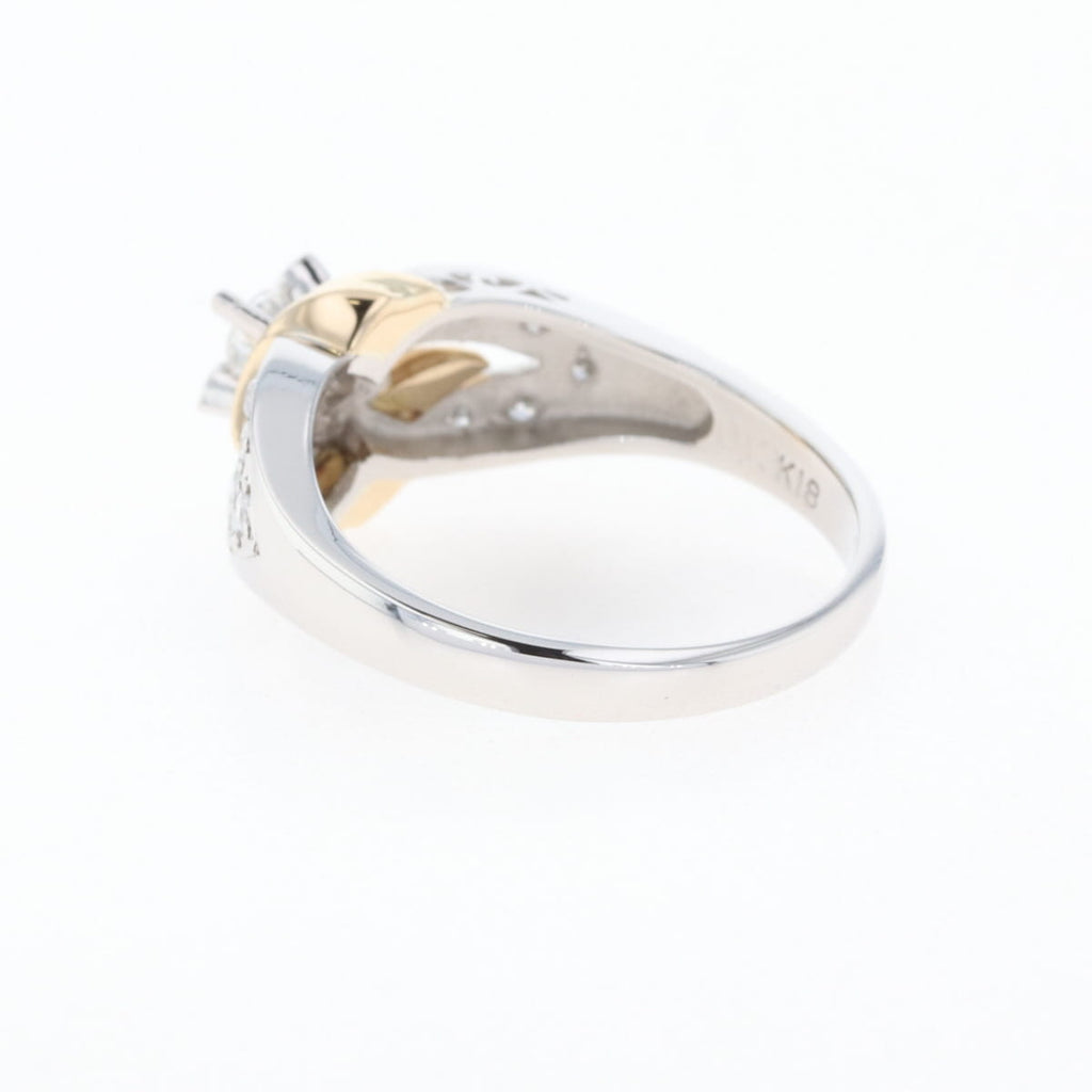 K18 YG PT900 ダイヤモンド リング プラチナ 12号 0.13CT レディース 中古 nbjwl