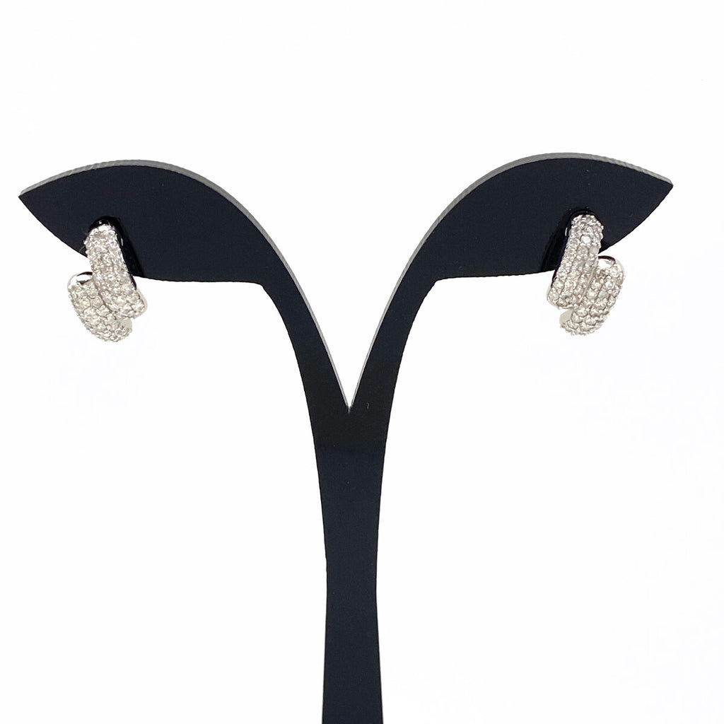 メレダイヤ デザインピアス プラチナ ピアス Pt900 ダイヤモンド レディース 【中古】nbjwl