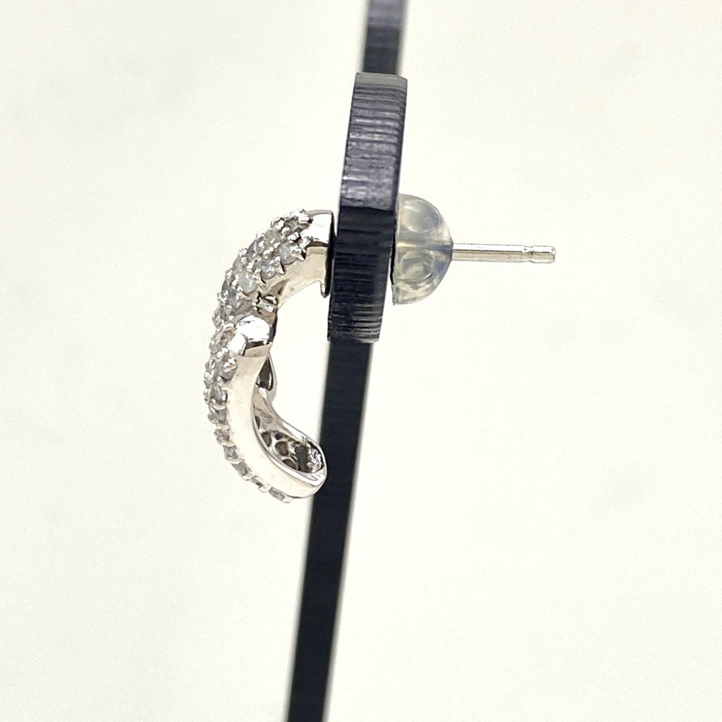 メレダイヤ デザインピアス プラチナ ピアス Pt900 ダイヤモンド レディース 【中古】nbjwl
