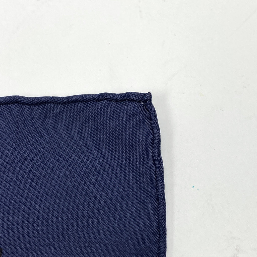 エルメス カレ 90 Les Jardiniers du Roy 庭師のロイ スカーフ シルク ネイビー ブラウン マルチカラー レディース 【中古】brbag