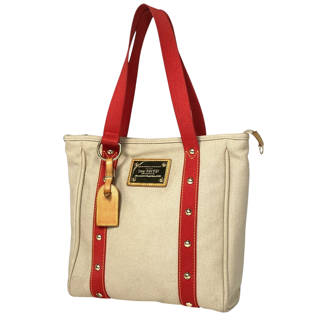 ルイ・ヴィトン カバ MM ハンドバッグ トートバッグ アンティグア ベージュ M40035 レディース 【中古】brbag