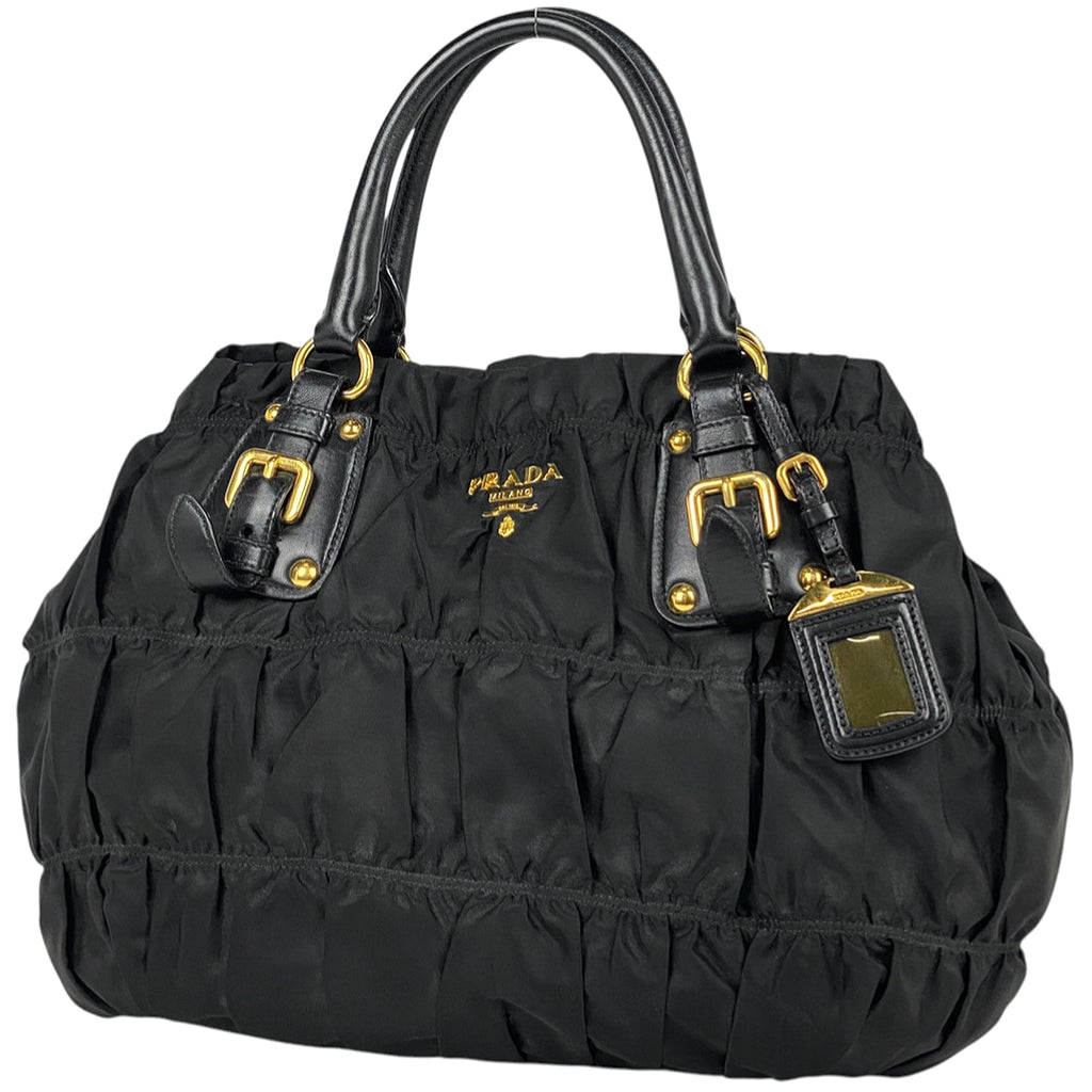 プラダ ロゴ ハンドバッグ 2WAY ショルダーバッグ ハンドバッグ ナイロン ネロ(ブラック) レディース 【中古】brbag