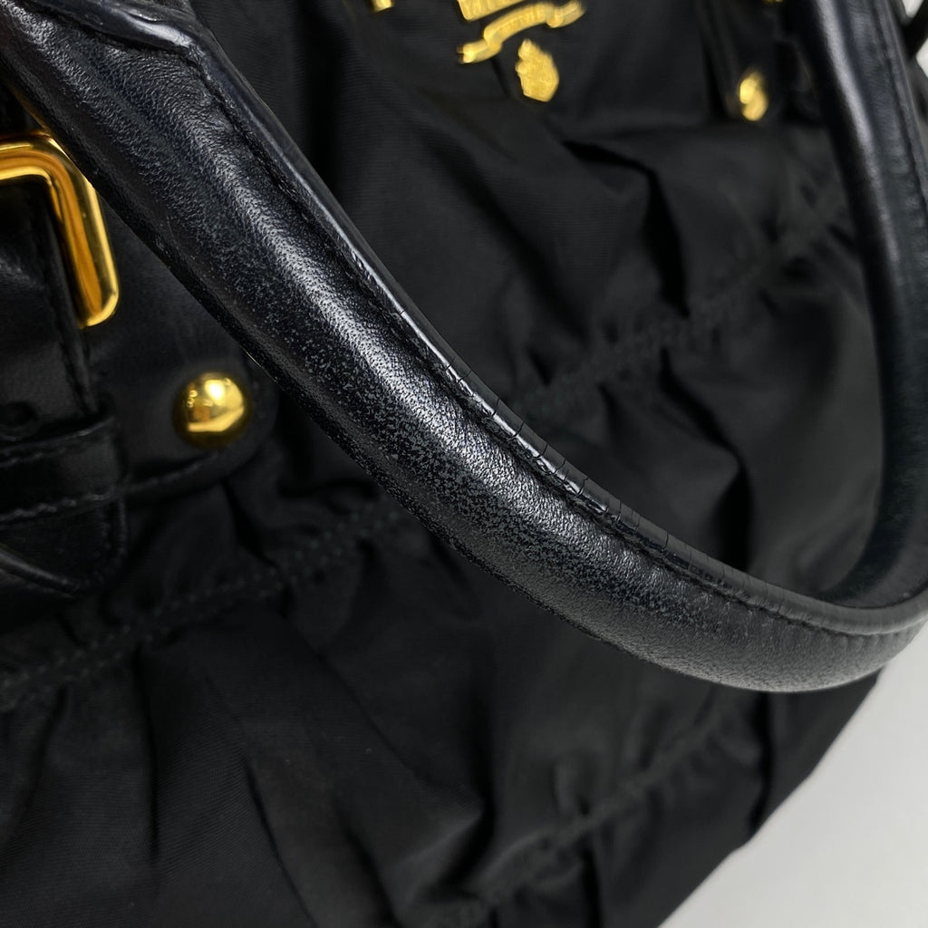 プラダ ロゴ ハンドバッグ 2WAY ショルダーバッグ ハンドバッグ ナイロン ネロ(ブラック) レディース 【中古】brbag