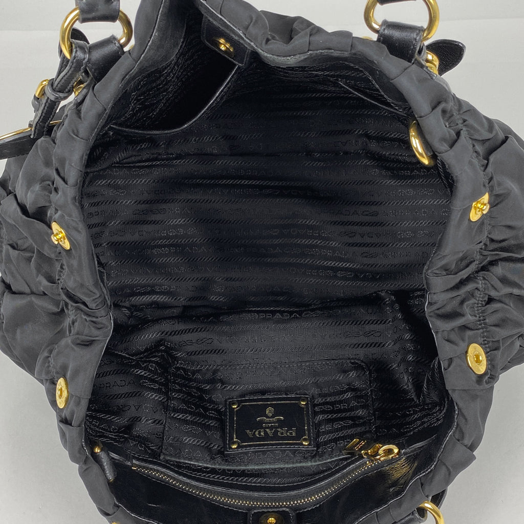 プラダ ロゴ ハンドバッグ 2WAY ショルダーバッグ ハンドバッグ ナイロン ネロ(ブラック) レディース 【中古】brbag