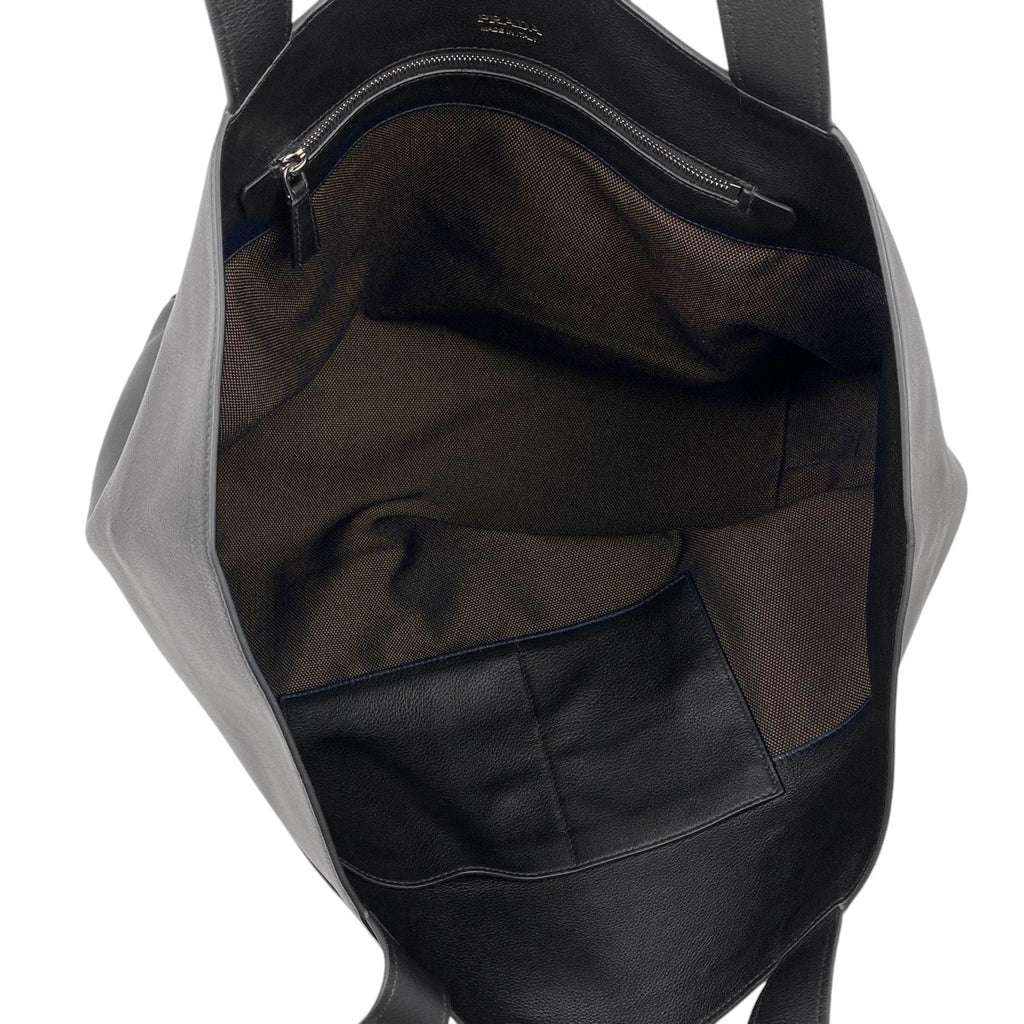 プラダ ロゴ トートバッグ ショルダーバッグ トートバッグ レザー ネロ(ブラック) 2VG123 レディース 【中古】brbag