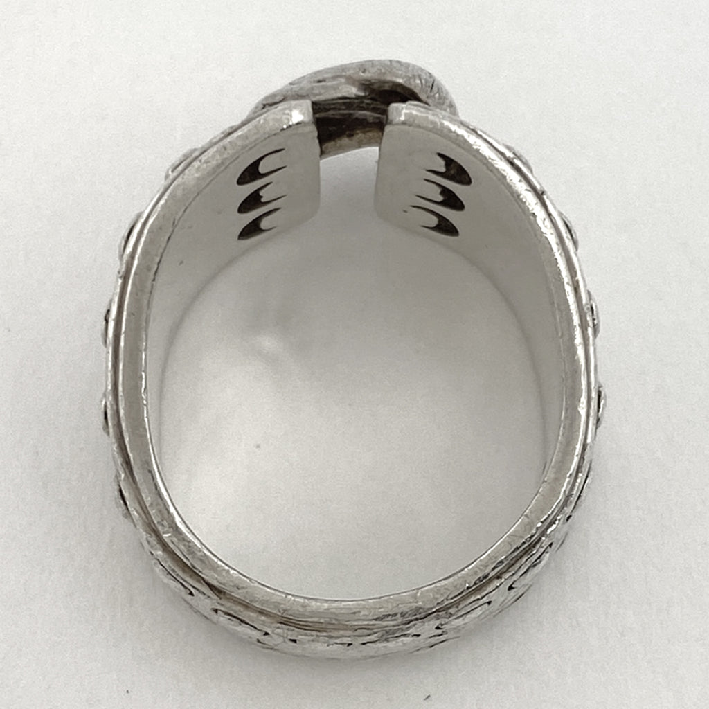 エルメス メキシコ リング コルセット ベルト 指輪 リング 9.5号(最大値) シルバー925 シルバー レディース 【中古】bracc