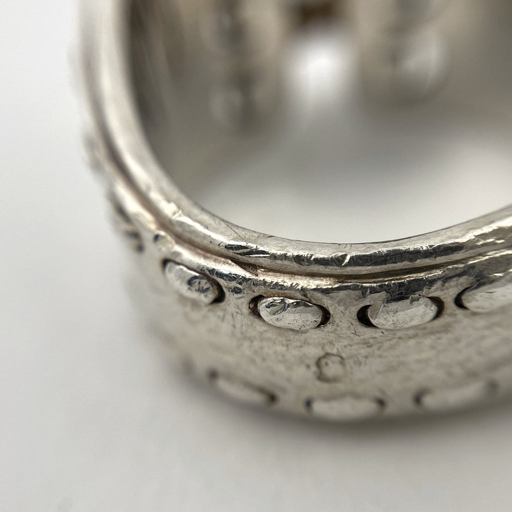 エルメス メキシコ リング コルセット ベルト 指輪 リング 9.5号(最大値) シルバー925 シルバー レディース 【中古】bracc