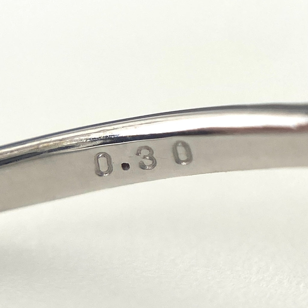 メレダイヤ デザインリング プラチナ 指輪 リング 10.5号 K18 WG ダイヤモンド レディース 【中古】nbjwl