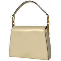 セリーヌ ロゴ ハンドバッグ 手提げ ハンドバッグ レザー クリーム レディース 【中古】brbag