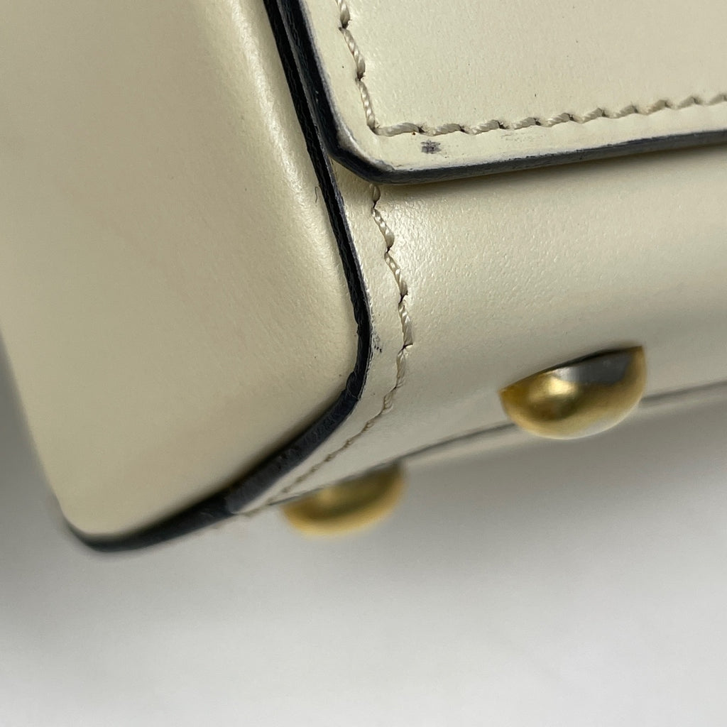 セリーヌ ロゴ ハンドバッグ 手提げ ハンドバッグ レザー クリーム レディース 【中古】brbag