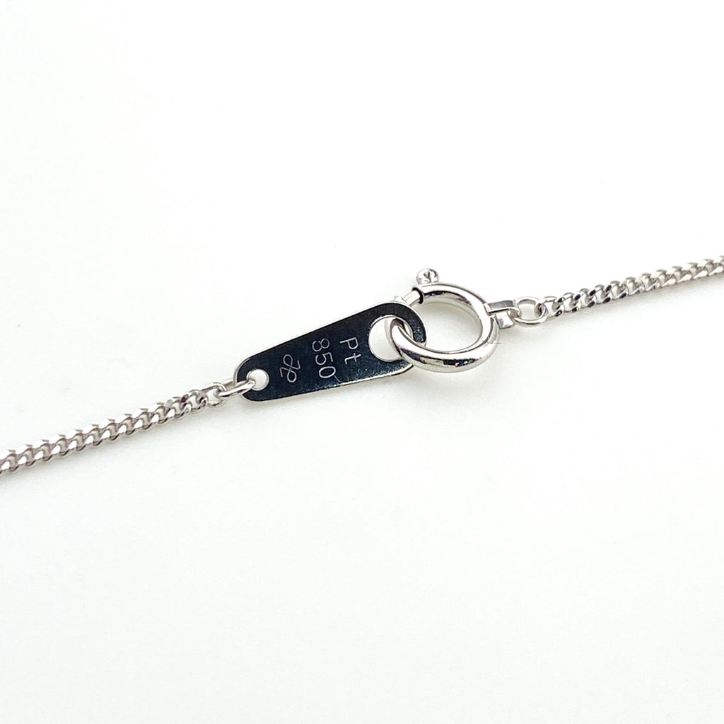 フラワーモチーフ デザインネックレス プラチナ YG イエローゴールド ペンダント メレダイヤ ダイヤモンド 花 ネックレス Pt850 K18 サファイア レディース 【中古】nbjwl