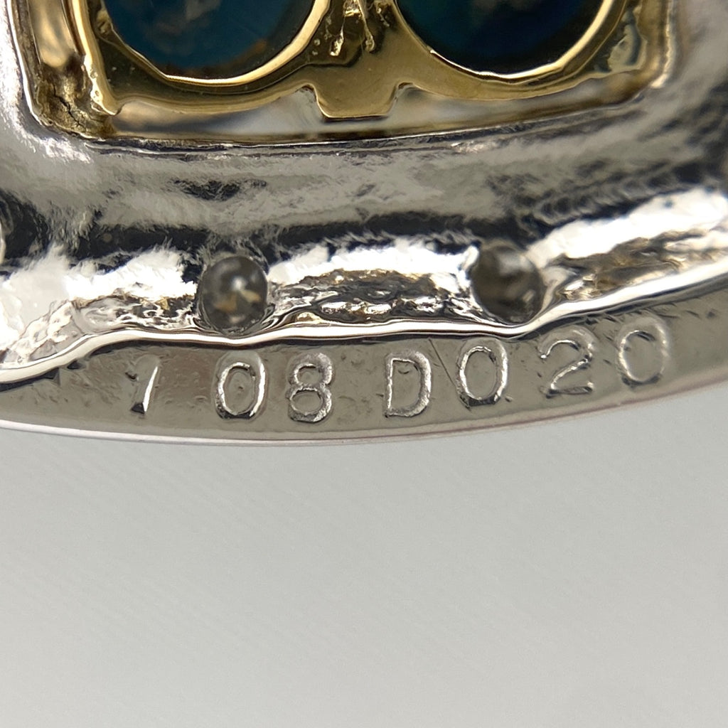 フラワーモチーフ デザインネックレス プラチナ YG イエローゴールド ペンダント メレダイヤ ダイヤモンド 花 ネックレス Pt850 K18 サファイア レディース 【中古】nbjwl