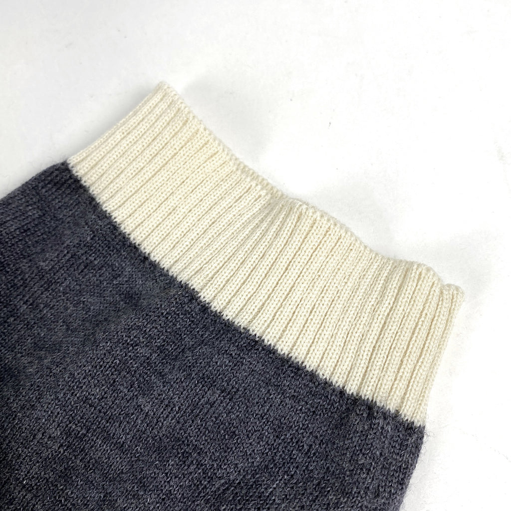グッチ ビー Vネック セーター ニット トップス セーター 毛 グレー メンズ 【中古】brapp
