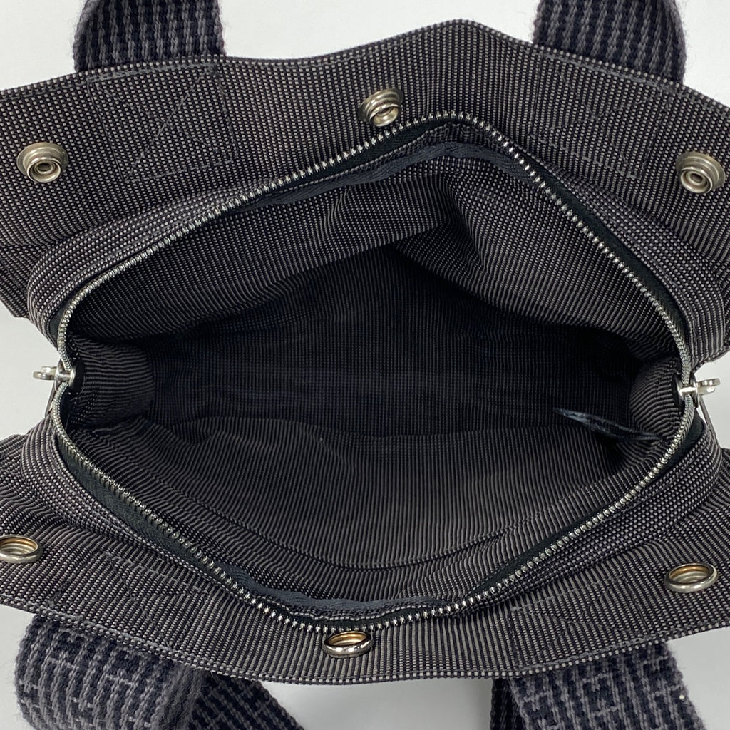 エルメス エールライン アド PM バックパック デイパック リュック ナイロンキャンバス グレー ブラック レディース 【中古】 brbag