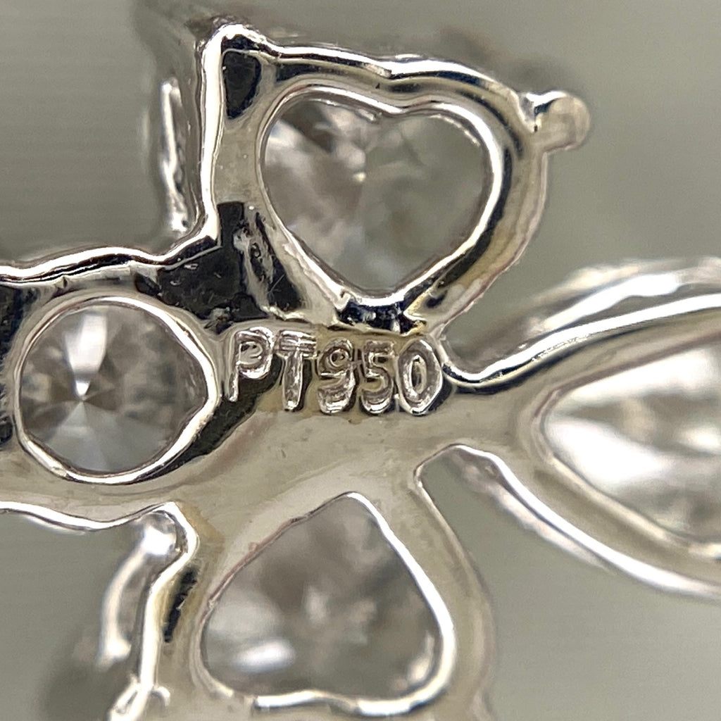 メレダイヤ デザインネックレス プラチナ ペンダント ネックレス Pt950 Pt850 ダイヤモンド レディース 【中古】nbjwl