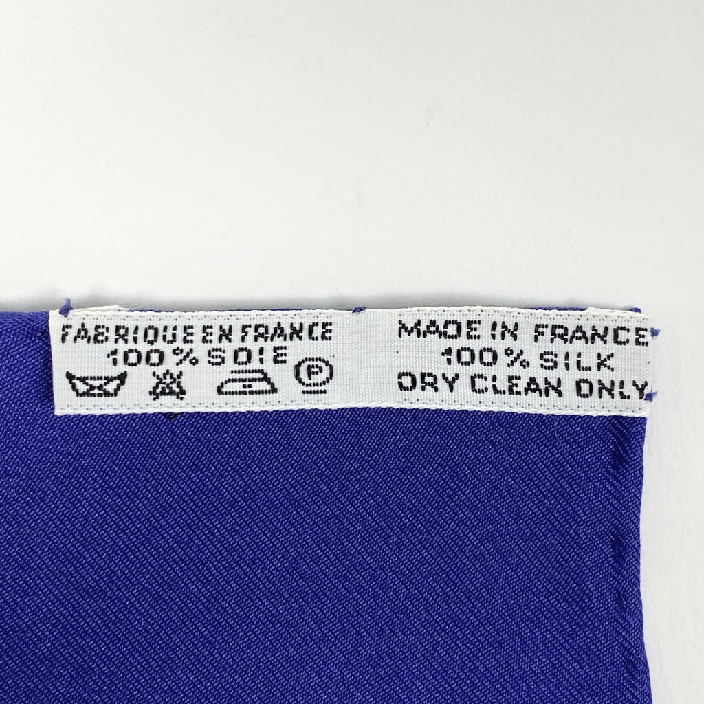 エルメス カレ 90 VOILES DE LUM 光の帆船 ホース スカーフ シルク ブルー グリーン マルチカラー レディース 【中古】brbag