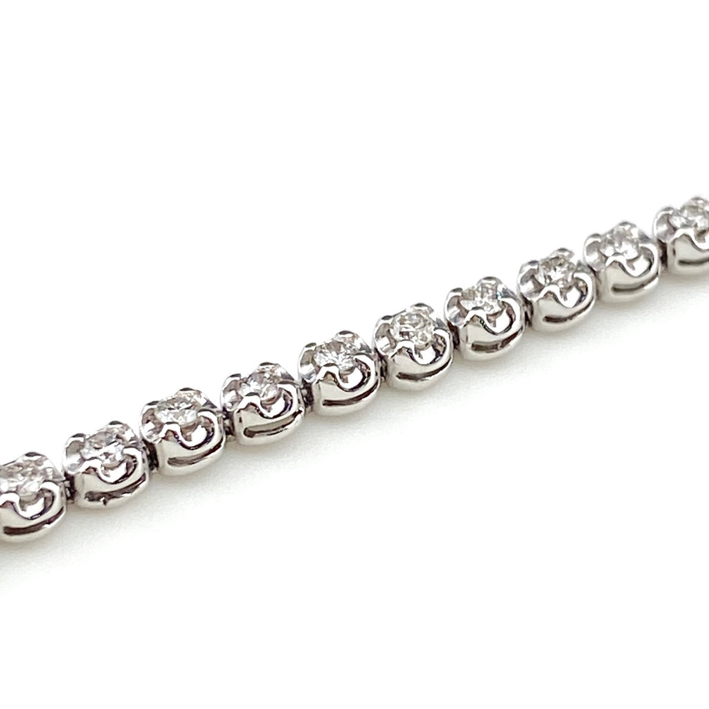 メレダイヤ デザインブレスレット YG イエローゴールド 腕輪 ブレスレット K18 ダイヤモンド レディース 【中古】nbjwl