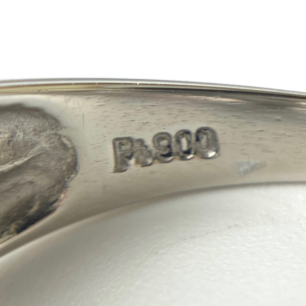 メレダイヤ デザインリング プラチナ 指輪 リング 17号 Pt900 ダイヤモンド レディース 【中古】