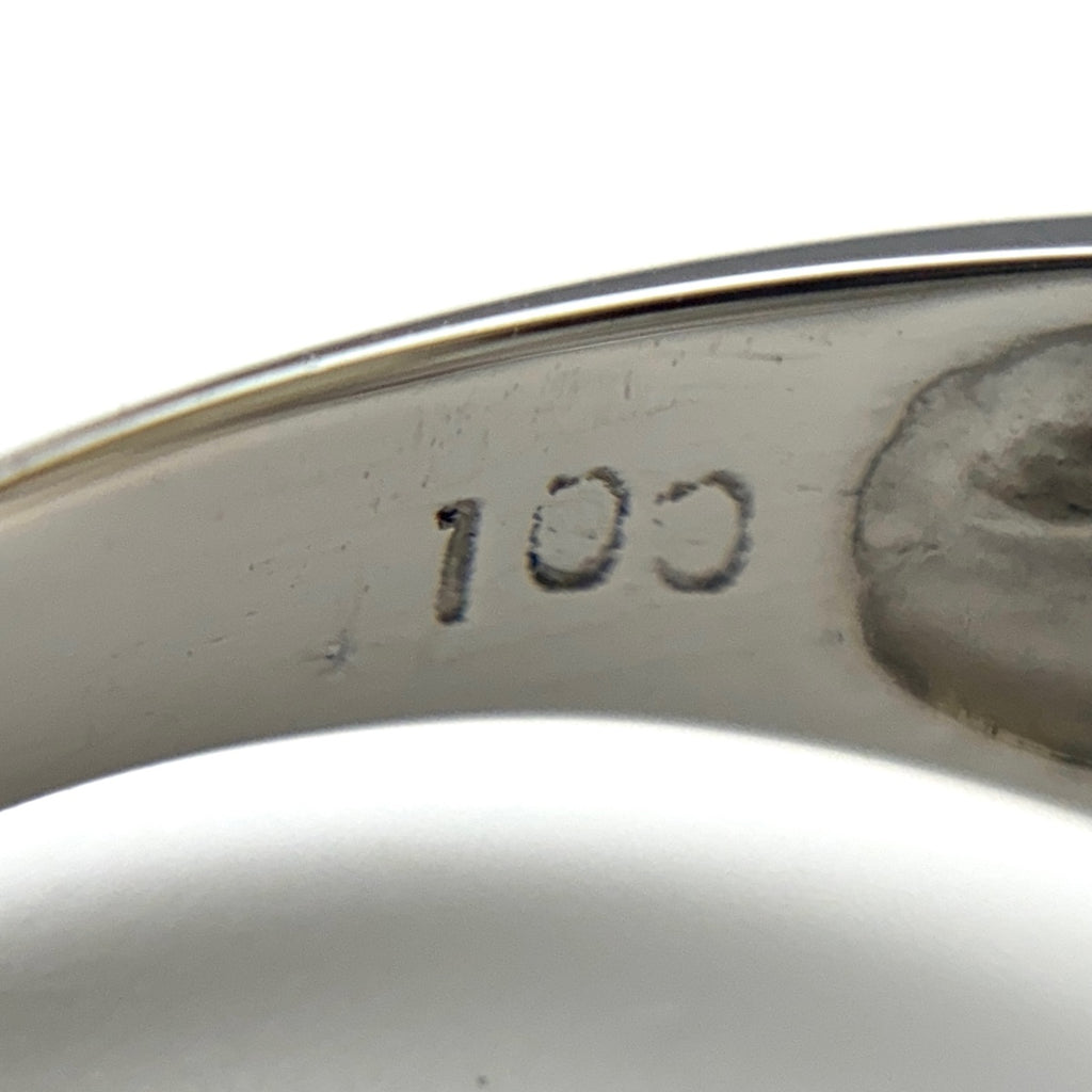 メレダイヤ デザインリング プラチナ 指輪 リング 17号 Pt900 ダイヤモンド レディース 【中古】