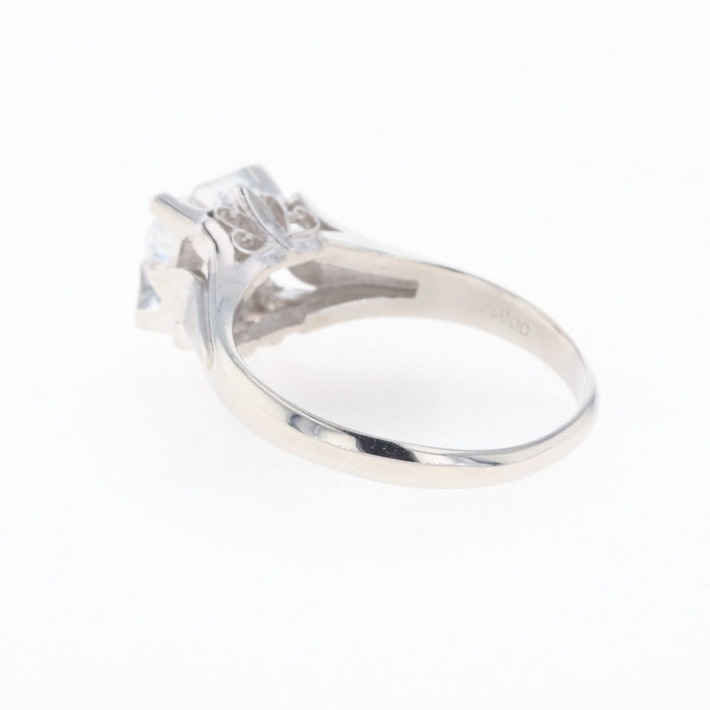 PT900 ダイヤモンド リング プラチナ 10号 0.18CT レディース 中古 nbjwl