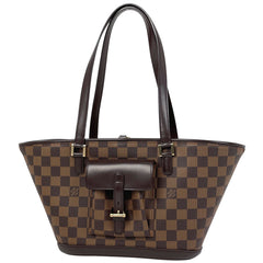 ルイ・ヴィトン マノスク PM ショルダーバッグ 肩掛け 台形型 ハンドバッグ ダミエ ブラウン N51121 レディース 【中古】brbag