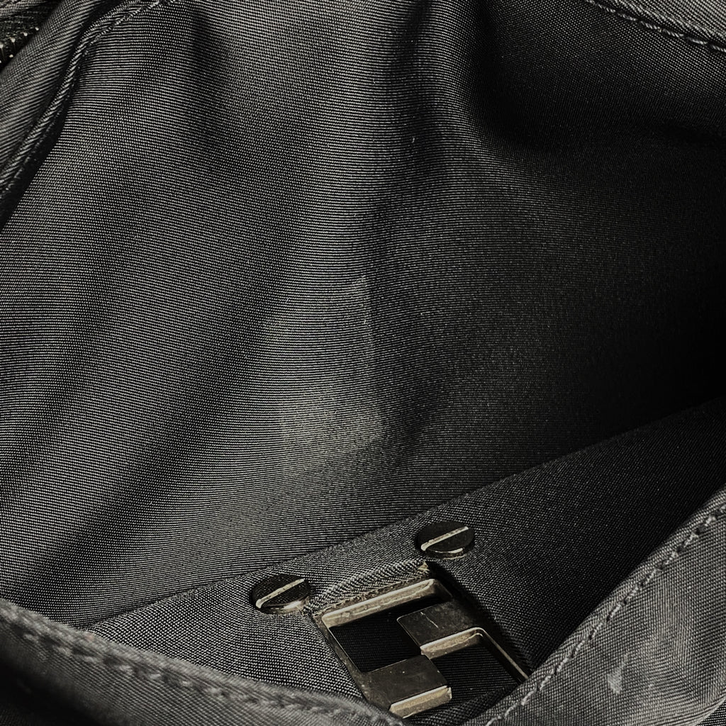 フェンディ ズッカロゴ ショルダーバッグ ハンドバッグ ショルダーバッグ ナイロン ブラック 15328 レディース 【中古】brbag