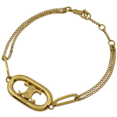 セリーヌ トリオンフ ブレスレット 腕輪 ブレスレット GP ゴールド レディース 【中古】bracc