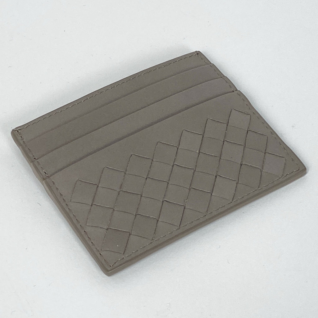 ボッテガヴェネタ イントレチャート カードケース カードケース レザー グレージュ レディース 【中古】brbag