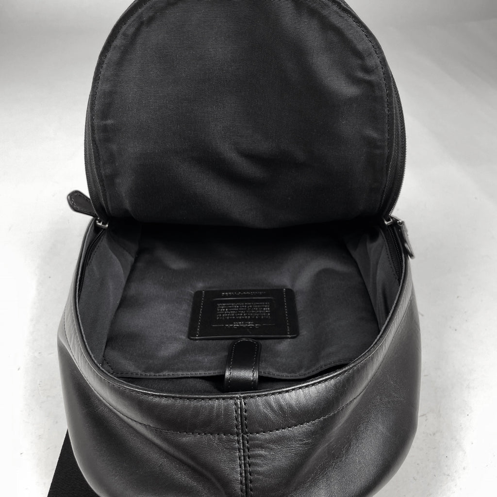 コーチ ロゴ ボディバッグ ショルダーバッグ レディース ボディバッグ レザー ブラック F11236 メンズ 【中古】 brbag