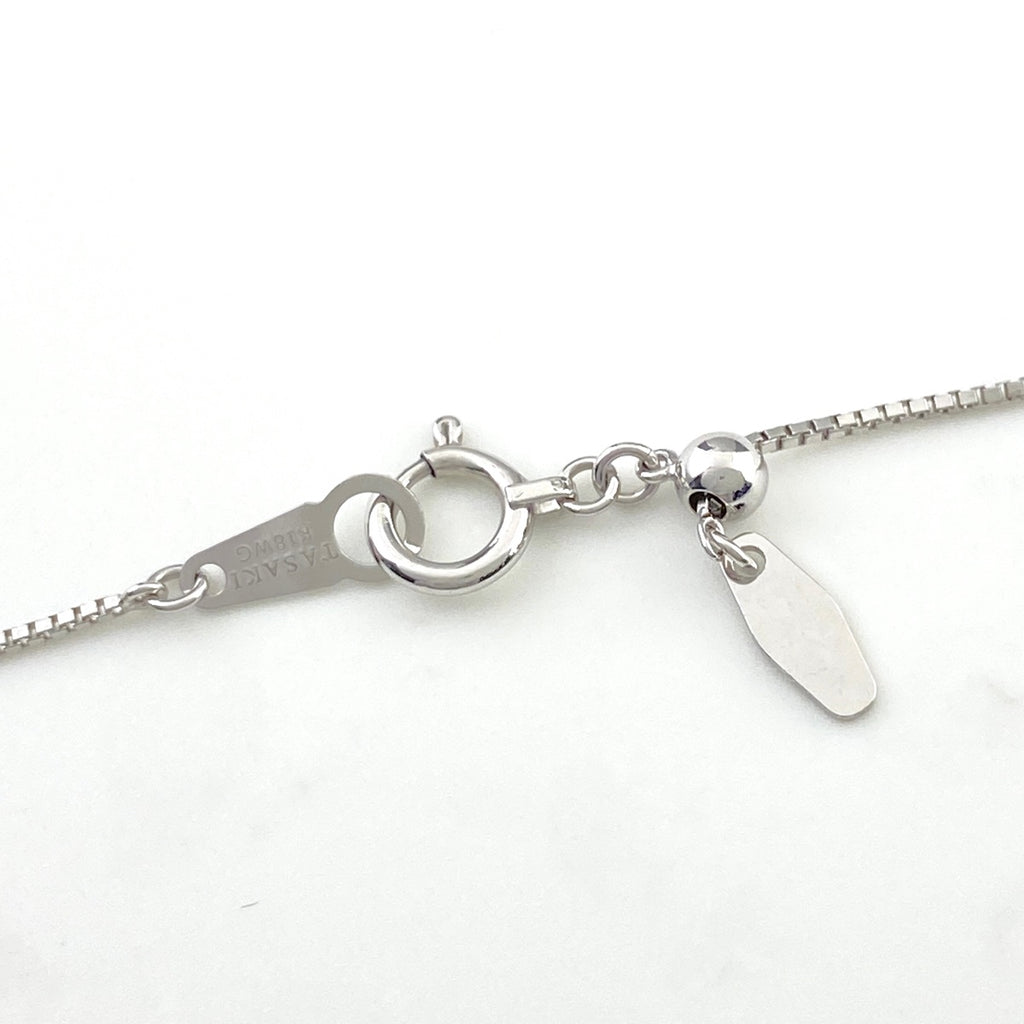 タサキ ダイヤモンド デザインネックレス WG ホワイトゴールド ペンダント ネックレス K18 WG 750 レディース 【中古】brjwl