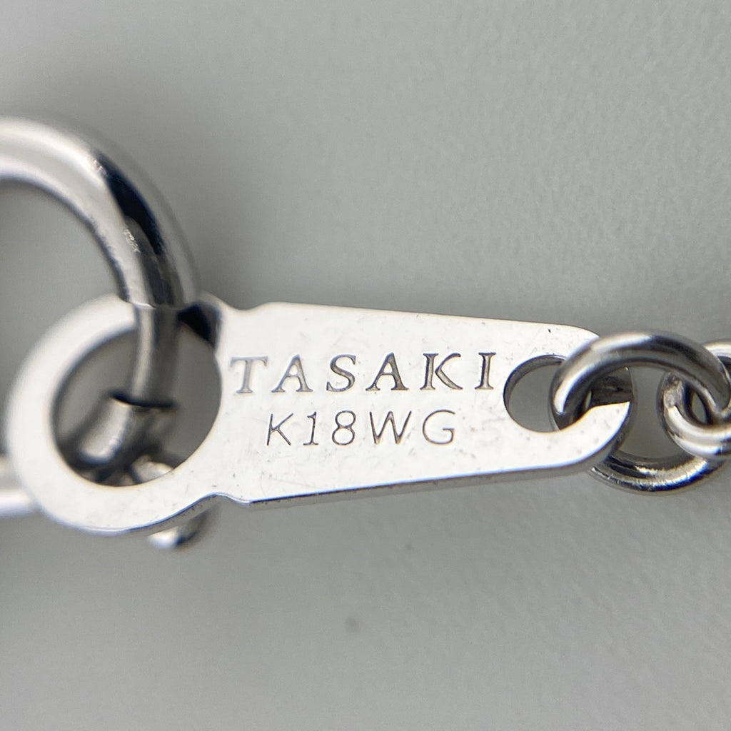 タサキ ダイヤモンド デザインネックレス WG ホワイトゴールド ペンダント ネックレス K18 WG 750 レディース 【中古】brjwl