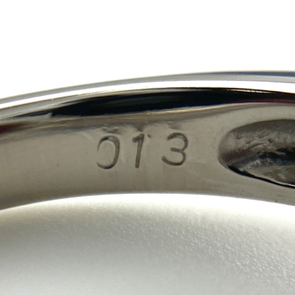 珊瑚 デザインリング プラチナ 指輪 メレダイヤ リング 11.5号 Pt900 ダイヤモンド 珊瑚 レディース 【中古】nbjwl