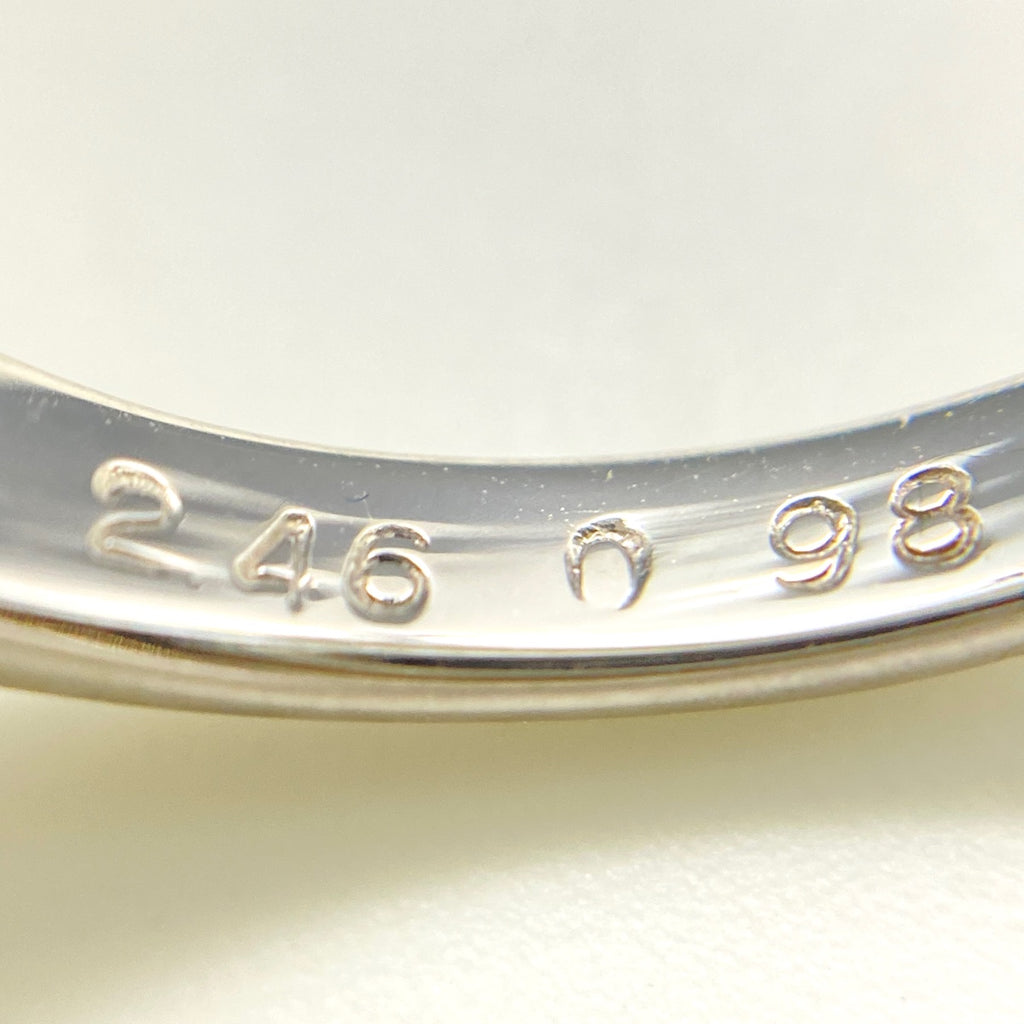 サファイア デザインリング プラチナ 指輪 メレダイヤ リング 11号 Pt900 サファイア ダイヤモンド レディース 【中古】nbjwl